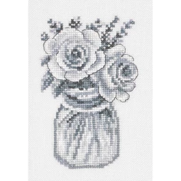 Permin Roses Cross Stitch Kit