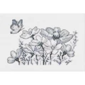 Image of Permin Daisy and Butterfly Cross Stitch Kit