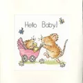 Image of Bothy Threads Hello Baby Card Cross Stitch Kit