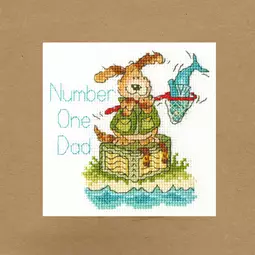 Bothy Threads Number One Dad Card Cross Stitch Kit