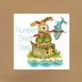 Image of Bothy Threads Number One Dad Card Cross Stitch Kit