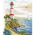 Image of Needleart World Lighthouse Cape No Count Cross Stitch Kit