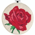 Image of Needleart World Rose Rouge Long Stitch Kit