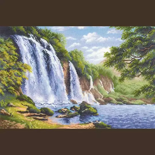 Image 1 of RIOLIS Noise of the Waterfall Cross Stitch Kit