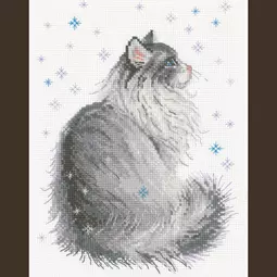RIOLIS Snowy Meow Cross Stitch Kit