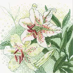 RIOLIS White Lilies Cross Stitch Kit