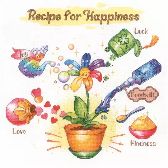 Image 1 of RIOLIS Recipe for Happiness Cross Stitch Kit