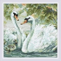 Image of RIOLIS White Swans Diamond Mosaic Kit