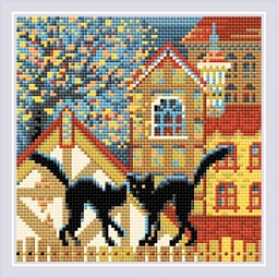 RIOLIS City and Cats Autumn Diamond Mosaic Kit