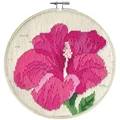 Image of Needleart World Hibiscus Blush Long Stitch Kit
