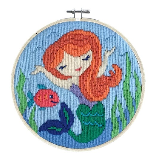 Image 1 of Needleart World Mermaid Song Long Stitch Kit