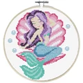 Image of Needleart World Mermaid Dreams No Count Cross Stitch Kit
