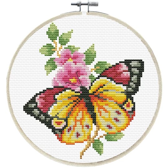 Cross Stitch Chart Pattern Frangipani Bouquet 