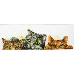 Needleart World Curious Kittens No Count Cross Stitch