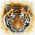 Image of Needleart World Tiger Charge No Count Cross Stitch Kit