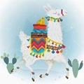 Image of Needleart World Holiday Llama No Count Cross Stitch Kit