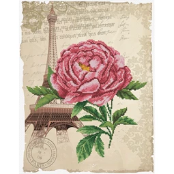 Needleart World Romantic Rose No Count Cross Stitch Kit
