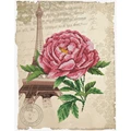 Image of Needleart World Romantic Rose No Count Cross Stitch Kit