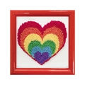Image of Needleart World Rainbow Heart Punch Needle Kit