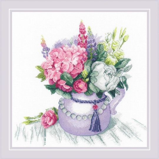 Image 1 of RIOLIS Floral Charm Cross Stitch Kit