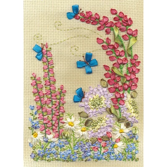 Image 1 of Panna Lupins and Butterflies Embroidery Kit
