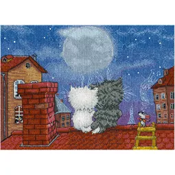 Panna Tryst on the Roof Cross Stitch Kit