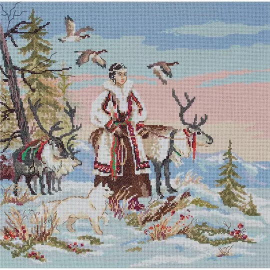 Image 1 of Panna Mistress of the Tundra Christmas Cross Stitch Kit