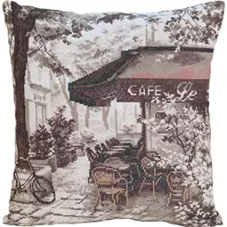 Panna Paris Cafe Cushion Cross Stitch Kit