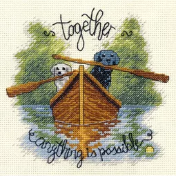 Dimensions Together Dogs Cross Stitch Kit