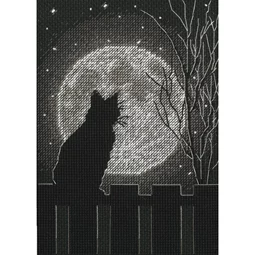 Dimensions Black Moon Cat Cross Stitch Kit