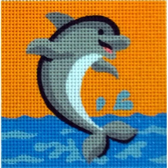 Image 1 of Gobelin-L Dolphin Tapestry Kit