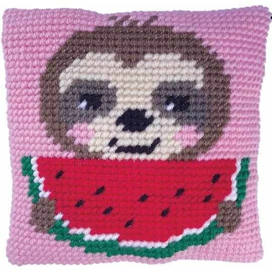 Image 1 of Needleart World Sloth Munch Tapestry Kit