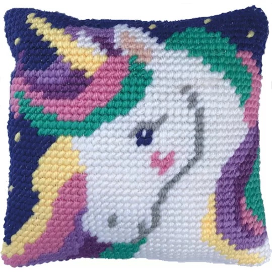 Image 1 of Needleart World Star Light Unicorn Tapestry Kit