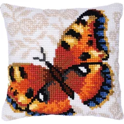 Needleart World Umber Butterfly No Count Cross Stitch Kit