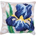 Image of Needleart World Blue Iris No Count Cross Stitch Kit