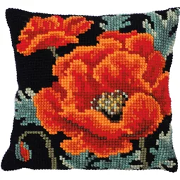 Needleart World Poppy Bloom No Count Cross Stitch Kit