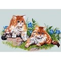 Image of Gobelin-L Garden Cats Tapestry Canvas