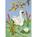 Image of Gobelin-L Serene Swan Tapestry Canvas