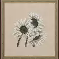 Image of Permin Sunflower - Linen Cross Stitch Kit