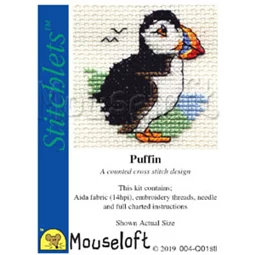 Mouseloft Puffin Cross Stitch Kit