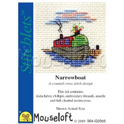Mouseloft Narrowboat Cross Stitch Kit