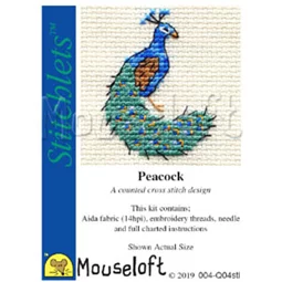 Mouseloft Peacock Cross Stitch Kit