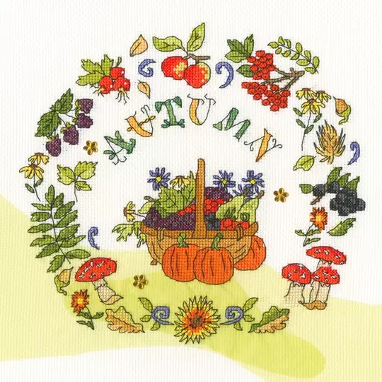 Image 1 of Bothy Threads Autumn Time Cross Stitch Kit
