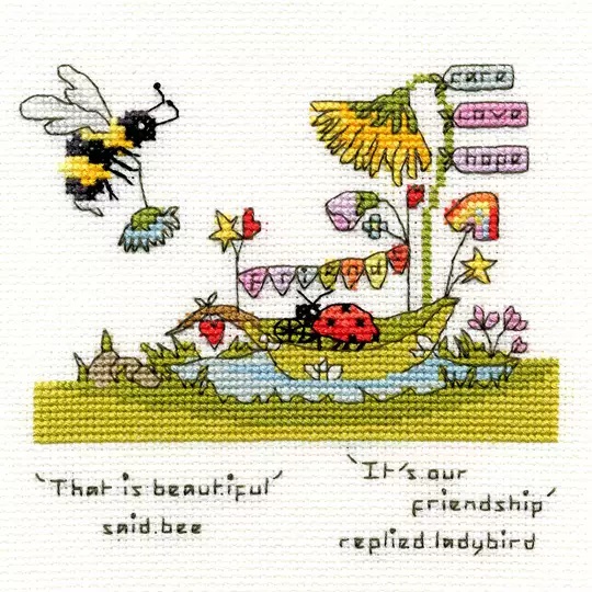 Image 1 of Bothy Threads Beautiful Friendship Cross Stitch Kit
