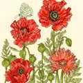 Image of Bothy Threads Poppy Garden Cross Stitch Kit