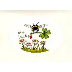 Bothy Threads Bee Lucky Card Cross Stitch Kit