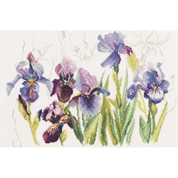 Lanarte Irises Cross Stitch Kit