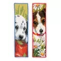 Image of Vervaco Dogs Bookmarks Set of 2 Cross Stitch Kit