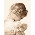 Image of Vervaco Praying Girl Cross Stitch Kit