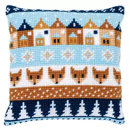Vervaco Winter Motifs Fox Cushion Christmas Cross Stitch Kit